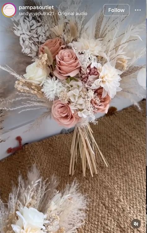 Pin By Elise Bdz On Mariage Wedding Bouquets Pink Dried Flowers