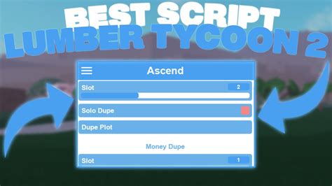 The Best Lumber Tycoon 2 Dupe Script 🪓 Money Dupe Slot Dupe And So