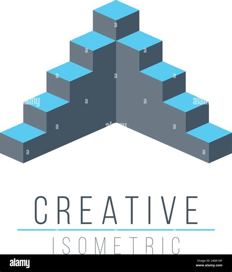 Abstract D Optical Illusion Logo Template For Your Company Isometric