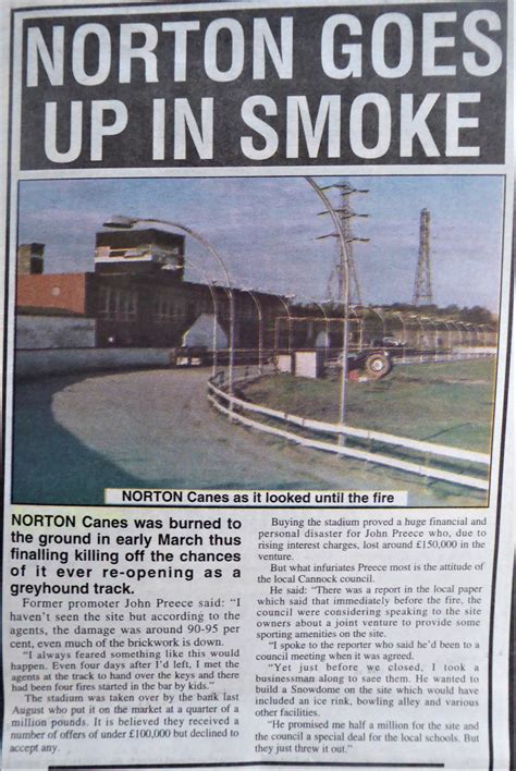 Norton Canes Greyhound Racing Times