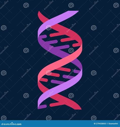 Adn Abstrait Polygonale Filaire Molécule Helix Illustration de Vecteur