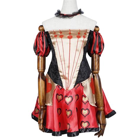 Adult Sexy Classic Red Queen Of Heart Costume Cosplay Fancy Dress