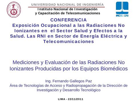 PDF Mediciones Y Evaluacion De Las Radiaciones No Ionizantes