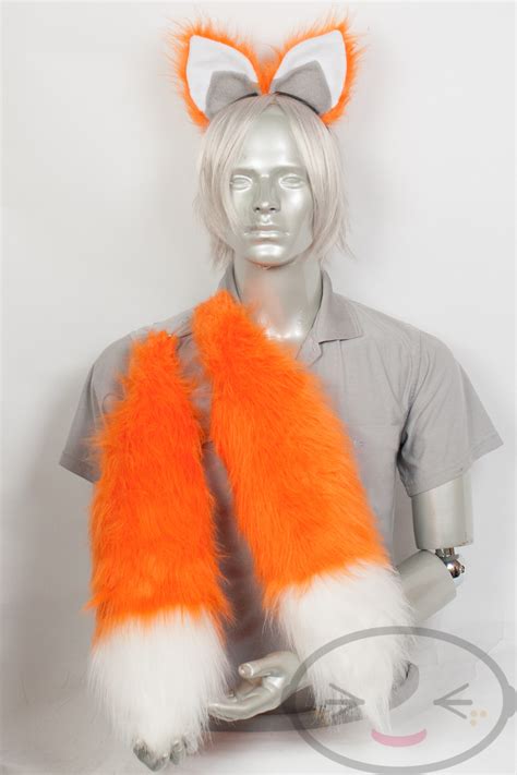 Tails Two Tailed Furry Fox Tail and/or Ears Cosplay Accessories | eBay