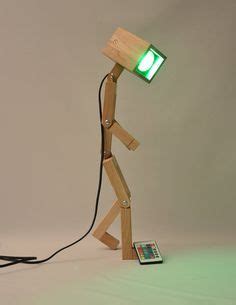 Wooden Lamps Including Articulated People By Dwsk Lamps On Etsy