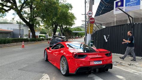 Ferrari Gtb Kit Novitec Acelerando Pelas Ruas De S O Paulo