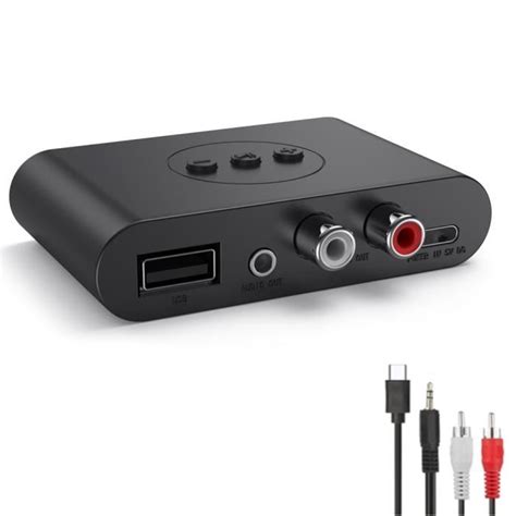 RéCepteur Audio Bluetooth 5 2 Clé USB NFC RCA 3 5 Mm AUX USB la Musique