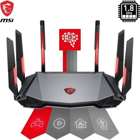 Msi Radix Axe Wifi E Tri Band Router Gaming Pccomponentes