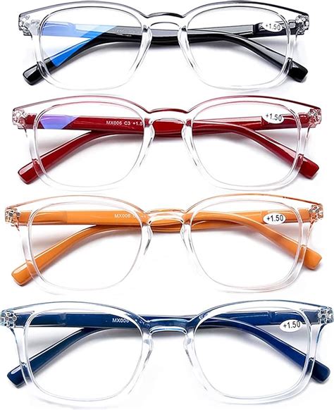 Amazon Aqwano Designer Reading Glasses Blue Light Blocking