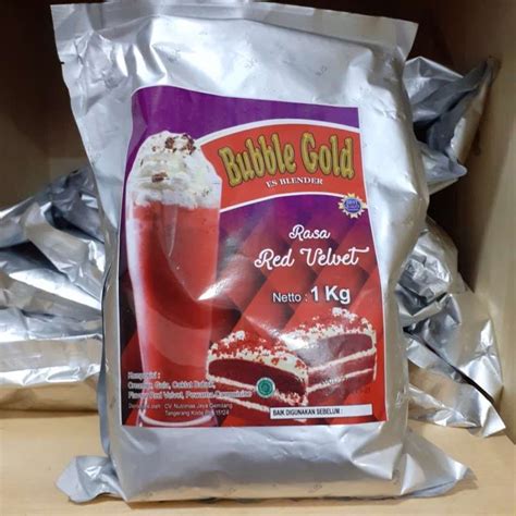 Jual Bubble Gold Kg Minuman Bubuk Serbuk Minum Instan Varian Rasa Red