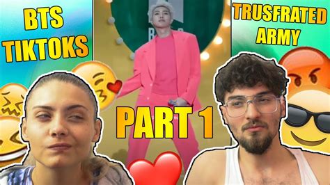 Me And My Sister Watch Bts Tiktoks 1 Part 1 Reaction Youtube