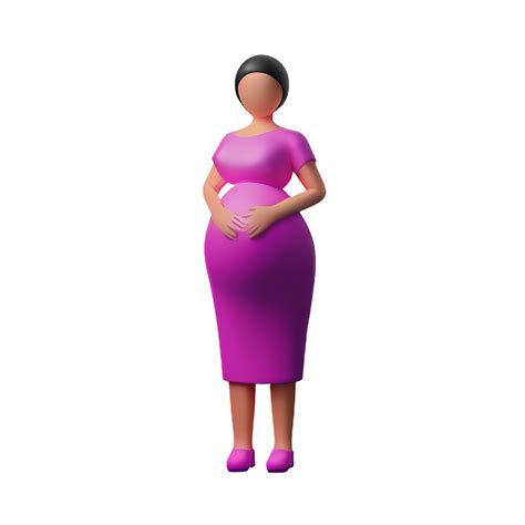 pregnant 3d rendering icon illustration 28801435 PNG