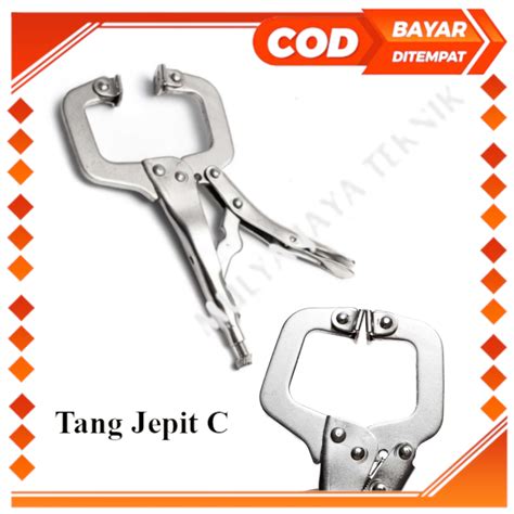 Penjepit Las Catok Capit Klem C Tang Pengunci Swivel Pad Lock Grip