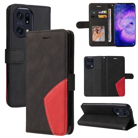 чехол для Oppo Find X5 Pro / Оппо Финд Х5 Про Кожаная защитная оболочка ...