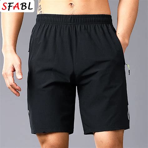 Shorts De Corrida El Stico De Secagem R Pida Masculino Cal A De Gin