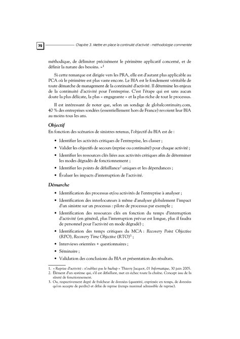 Plan De Continuit D Activit Et Syst Me D Information