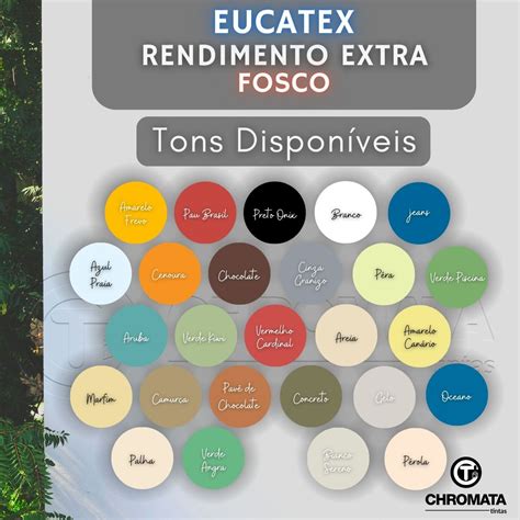 Tinta Eucatex Rendimento Extra Fosco Branco E Colorido 3 6L Ou 3 2L