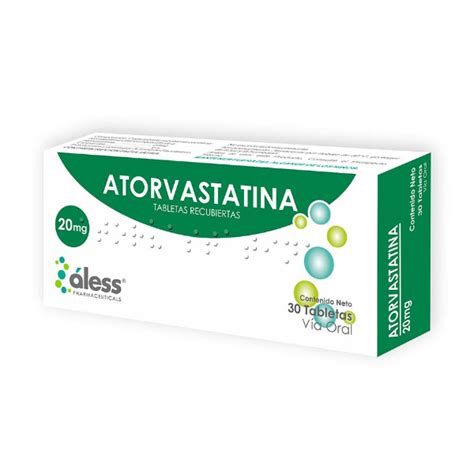 Atorvastatina 20mg X 30 Tabletas Aless Farmadon La Farmacia De La