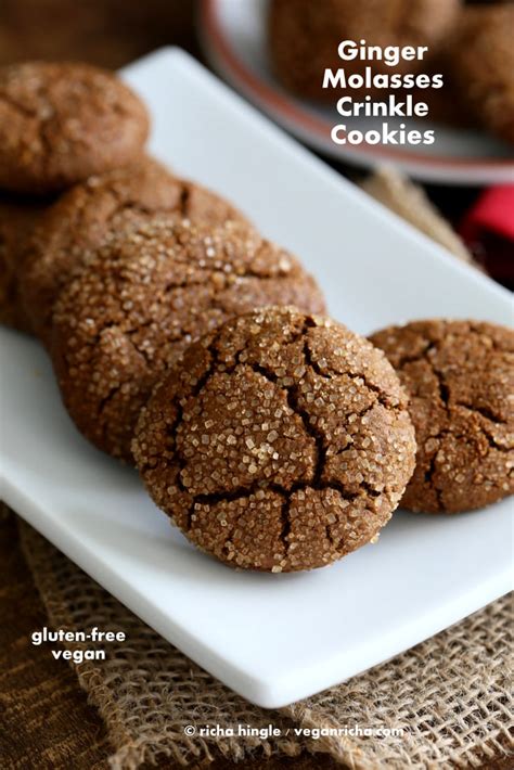 Gluten Free Ginger Molasses Cookies Vegan Richa