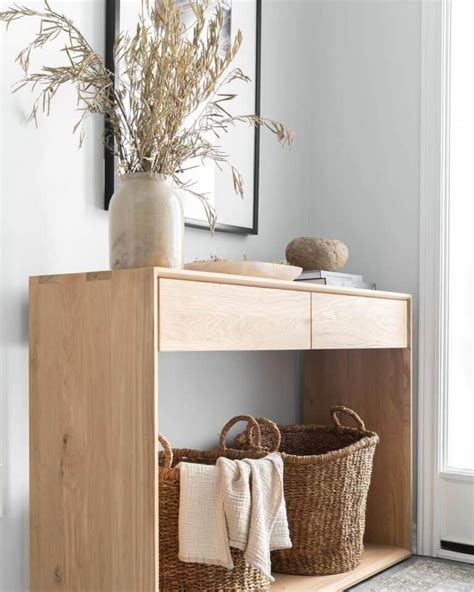 Modern Entryway With Wooden Console Table - Soul & Lane