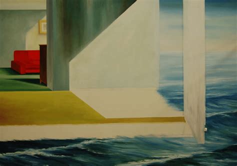 Student's exercise based on the painting Rooms by the sea (1951) by E ...