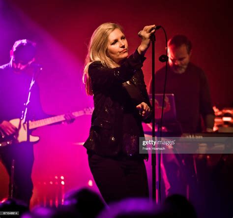 Singer Sarah Cracknell Of The British Band Saint Etienne Performs