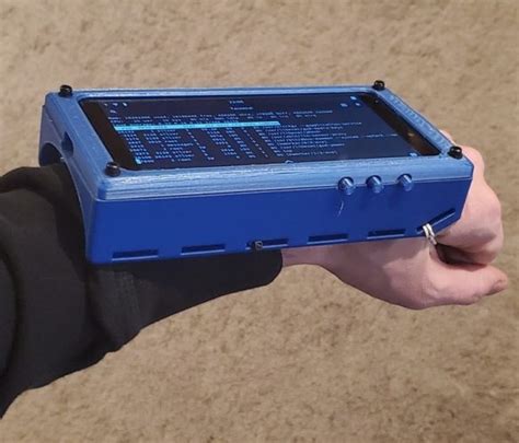 PineBoy 3000 wrist mount turns a PinePhone into a Pip-Boy - Liliputing