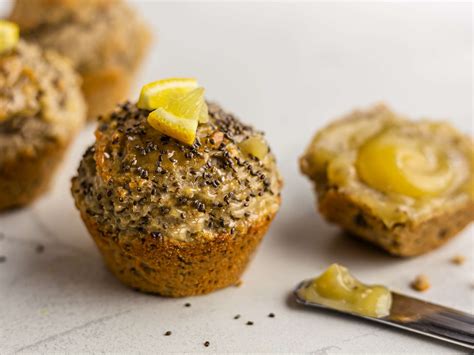 Lemon Chia Seed Muffins Vegan Gluten Free Foodaciously