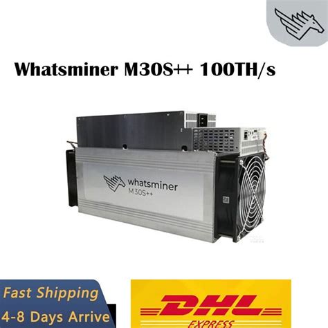 New Whatsminer M30S 100TH S SHA 256 ASIC Bitcoin Miner W PSU