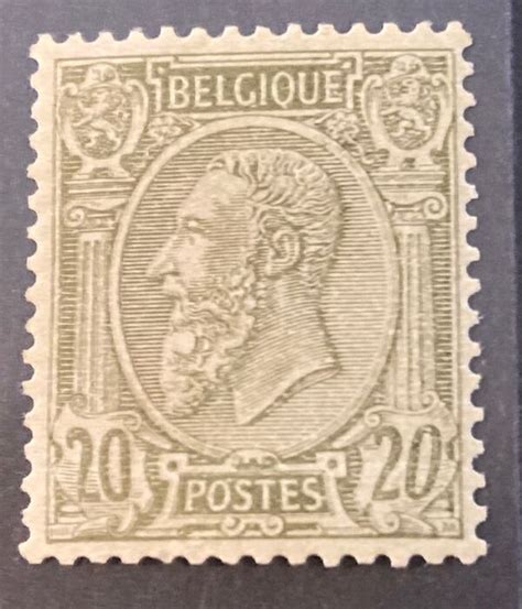 Belgium 1886 Leopold II In Profile To The Left 20c Olive Catawiki