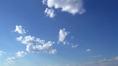 Sky With Clouds. Clear Sunny Sky. Timelapse. Time Lapse Stock Footage ...