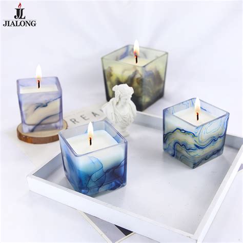 Luxury Private Label Soy Wax Scented Glass Candles With Natural