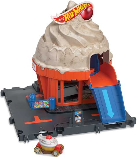 Ігровий набір Hot Wheels Пригоди в магазині морозива HKX купити
