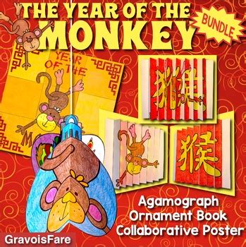 Chinese New Year 2028 BUNDLE — The Year of the Monkey by GravoisFare