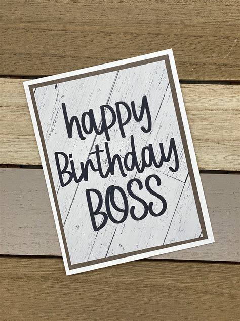 Happy Birthday Card For Boss