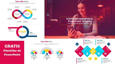 Descargar Gratis Infografías con Pasos Plantillas de PowerPoint