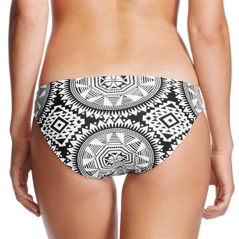 Women S Strappy Hipster Bikini Bottom Xhilaration Black White Print