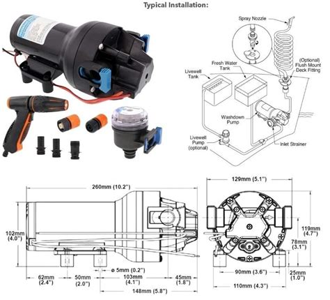 Jabsco Hd Hotshot Washdown Saltwater Pump Kit V Psi