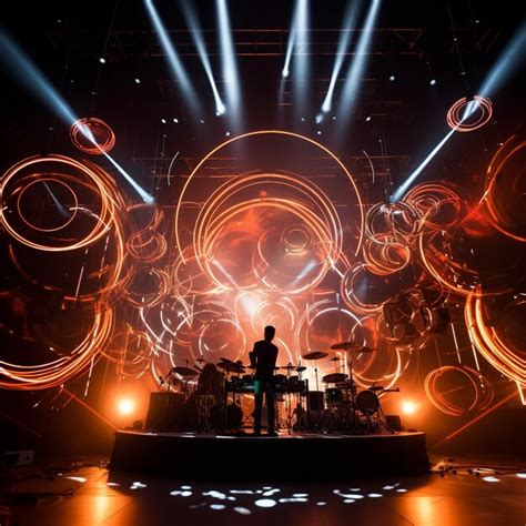 Premium AI Image | Futuristic Stage Setup for Live Band Performance ...