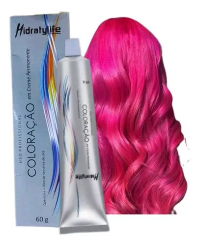 Tinta Cabelo Rosa Pink Coloração Hidraty Mairibel 60g MercadoLivre