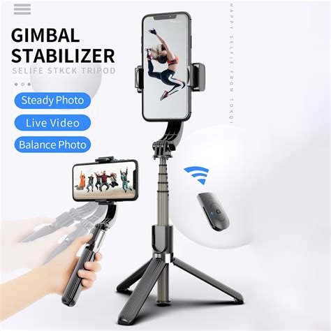 Nowy R Czny Stabilizator Gimbal Telefon Kom Rkowy Selfie Uchwyt Na Kij