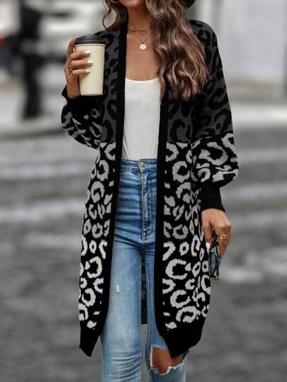 Search Leopard Cardigan SHEIN USA