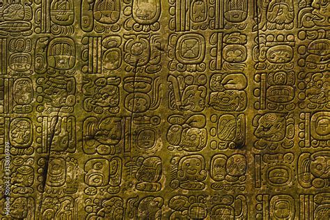 Ancient Maya script Stock Photo | Adobe Stock