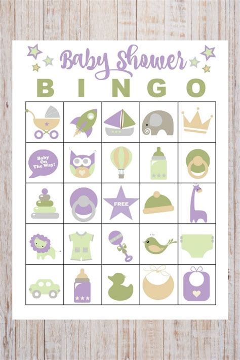 Baby Shower Bingo Free Printable | Template Collections