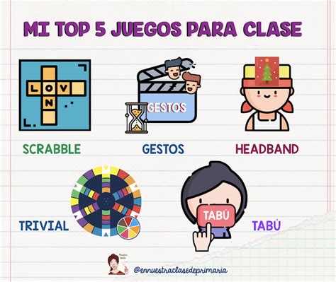 Mi Top 5 Juegos Para Clase Tecnicas De Enseñanza Aprendizaje Tecnicas De Enseñanza