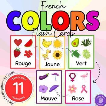 Engaging French Letters Numbers Shapes Colors Printable Flash Cards