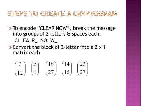 How To Encode A Message With A Matrix Asomontana