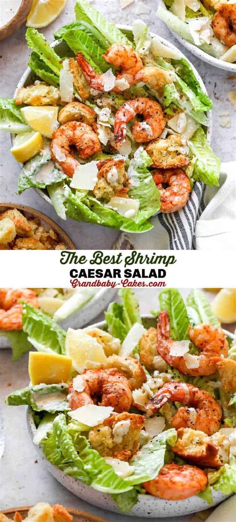 Amazing Shrimp Caesar Salad Recipe Best Salad Recipes Ceaser Salad Recipe Main Dish Salads