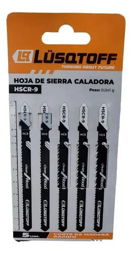 Hoja De Sierra Caladora Madera Rapido X5 Lusqtoff Hscr 9