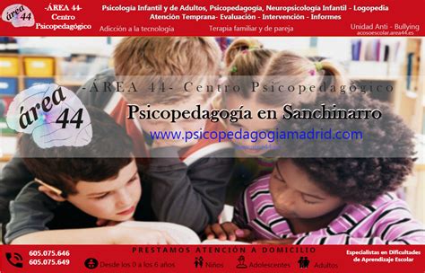 Psicopedagogía en Sanchinarro Atención a domicilio Niños